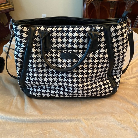 Vera Bradley Handbags - VERA BRADLEY TRIMMED QUILTED HOUNDSTOOTH Large bag